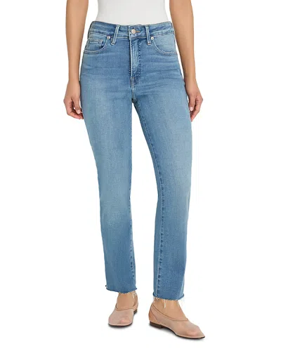 Good American Soft Tech Good Legs High Rise Straight Leg Jeans In Indigo1209 In Blue