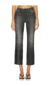 Good American Soft Tech Good Legs Straight Coated Jeans In Gray
