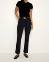 Good American Good Legs Softtech Mid Rise Straight Leg Jeans In Black