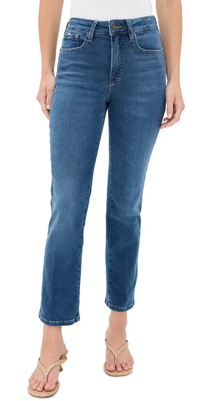 Good American Soft Tech Good Legs Straight Jeans Indigo1233