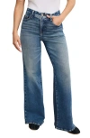 Good American Soft-tech Good Petite Wide Leg Palazzo Jeans In Blue