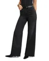 Good American Soft Tech Good Waist Palazzo Jeans In Black391 In Black