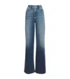 Good American Soft Tech Palazzo Wide-leg Jeans In Blue