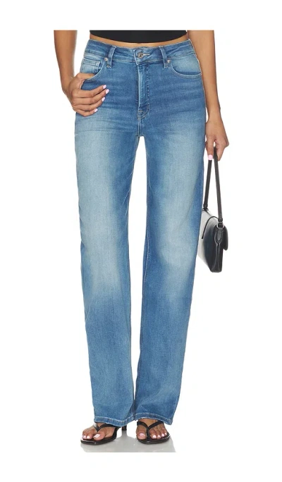 Good American Soft Tech True Straight Jeans In Indigo1243