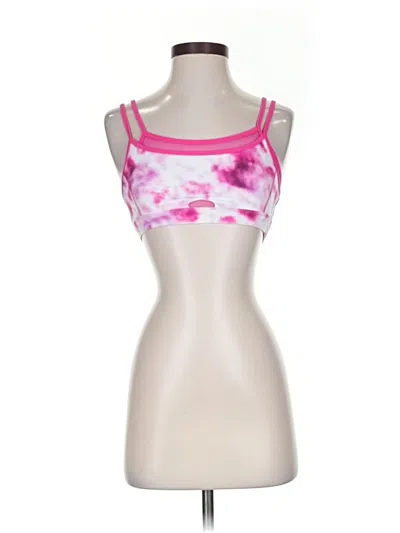 Pre-owned Good American Sports Bra In Pink