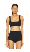 GOOD AMERICAN SQUARE NECK COMPRESSION SWIM TOP