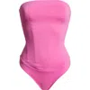 Good American Strapless Corset Scuba Bodysuit
