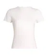 Good American Womens Heather Grey001 Baby Round-neck Stretch-cotton T-shirt