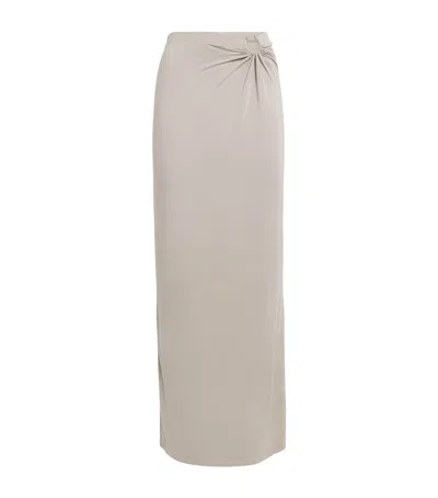 GOOD AMERICAN STRETCH-JERSEY CUT-OUT MAXI SKIRT