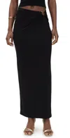 Good American Stretch Jersey Maxi Skirt In Black001