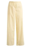 Good American Poplin Pull On Pants In Yellow