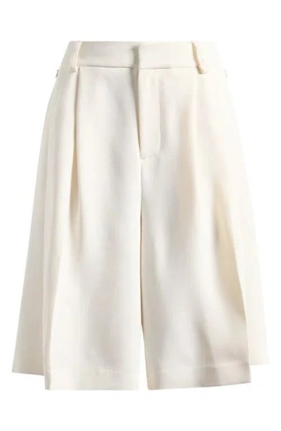 Good American Suiting Longer Length Shorts In Cloud White001