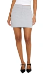 Good American Suiting Miniskirt In Heather Grey001