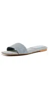 GOOD AMERICAN SUMMER FLATS BLUE DENIM