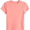 Good American Super Stretch Baby Tee In Light Coral001