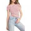 Good American Super Stretch Cotton Blend T-shirt In Neutral