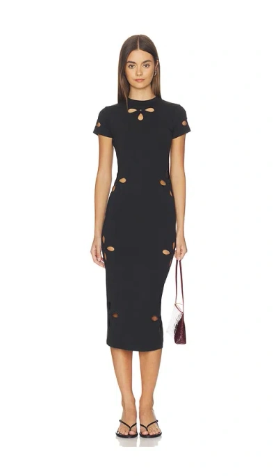 Good American Kleid Eyelet In Black