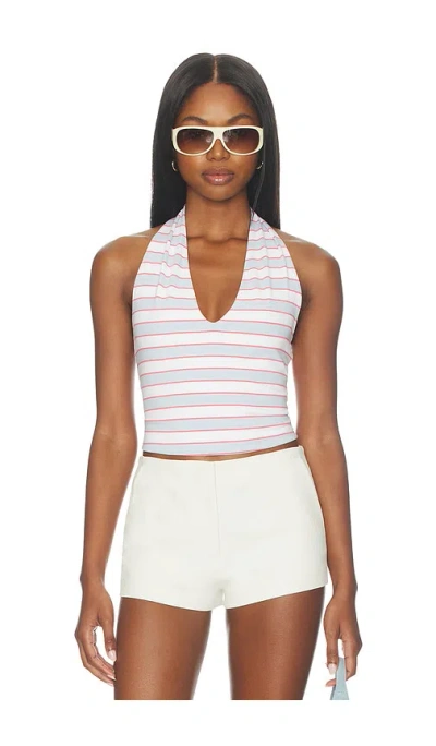 Good American Super Stretch Halter Tank Top In Multi
