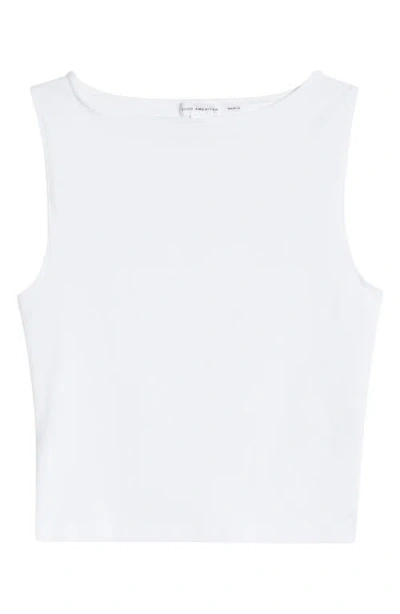Good American Super Stretch Tank Top In White001