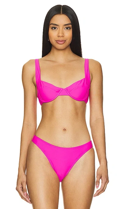 Good American Support Demi Top In Pink Glow002