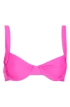 Good American Support Demi Underwire Bikini Top In Pink