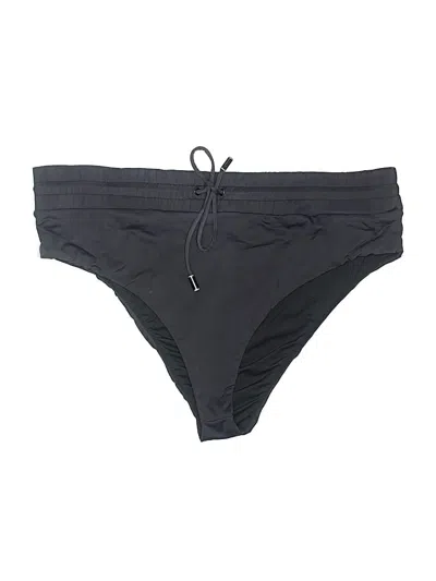 Pre-owned Good American Swimsuit Bottoms In Black
