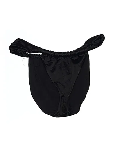 Pre-owned Good American Swimsuit Bottoms In Black