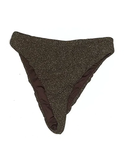 Pre-owned Good American Swimsuit Bottoms In Brown