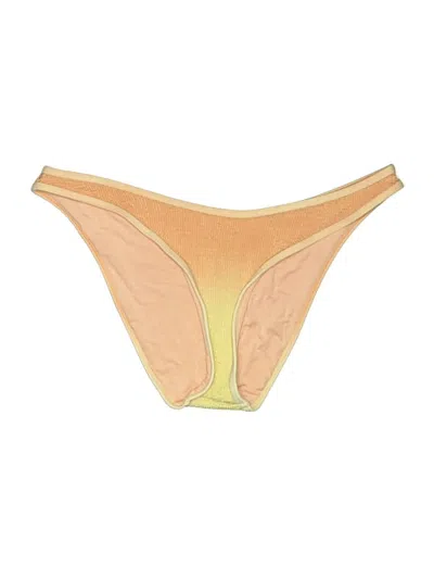 Pre-owned Good American Swimsuit Bottoms In Gold