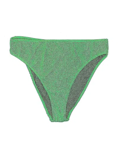 Pre-owned Good American Swimsuit Bottoms In Green