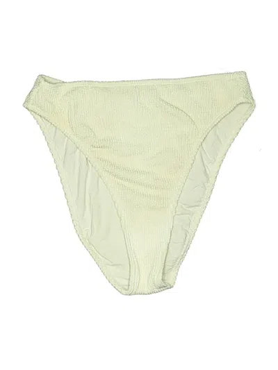 Pre-owned Good American Swimsuit Bottoms In Ivory