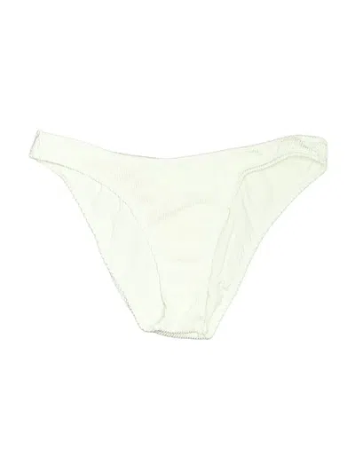 Pre-owned Good American Swimsuit Bottoms In Ivory
