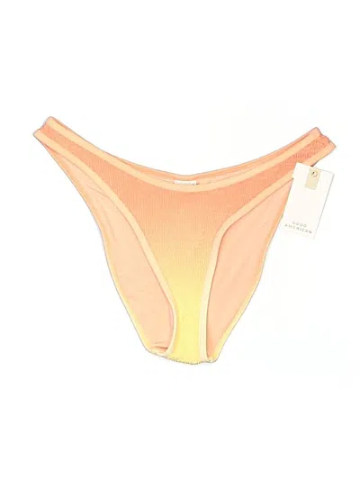 Pre-owned Good American Swimsuit Bottoms In Orange