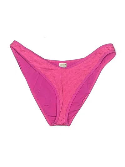 Pre-owned Good American Swimsuit Bottoms In Pink
