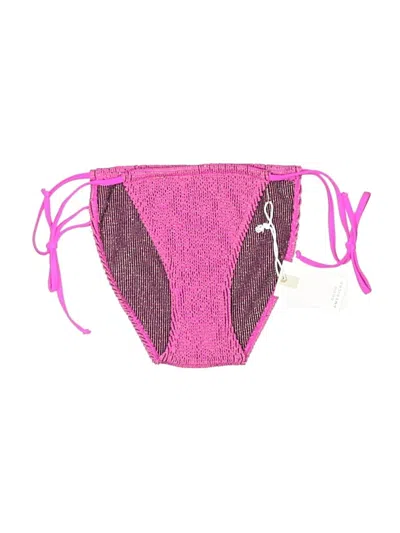 Pre-owned Good American Swimsuit Bottoms In Pink
