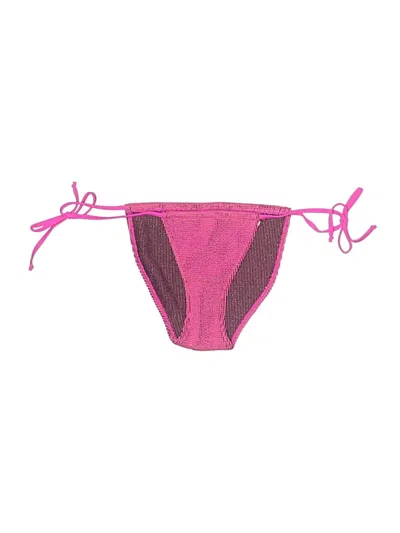 Pre-owned Good American Swimsuit Bottoms In Pink