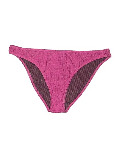 Pre-owned Good American Swimsuit Bottoms In Purple