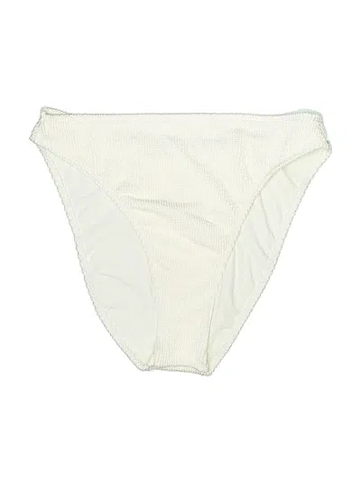 Pre-owned Good American Swimsuit Bottoms In White
