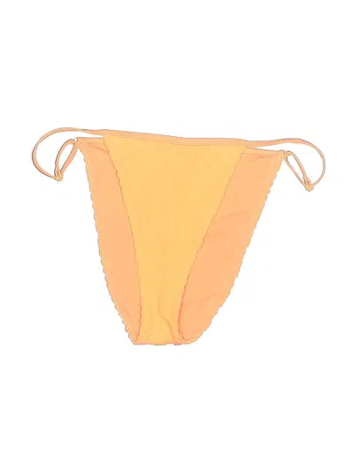 Pre-owned Good American Swimsuit Bottoms In Yellow