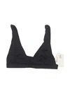 Good American Swimsuit Top Black Solid Pattern Swimwear In Black