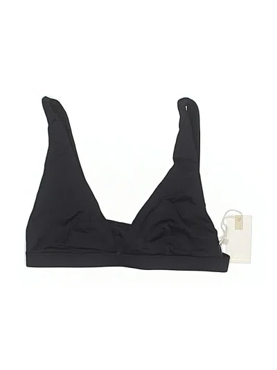 Good American Swimsuit Top Black Solid Pattern Swimwear