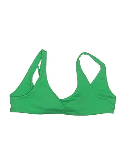 Pre-owned Good American Swimsuit Top Green Swimwear