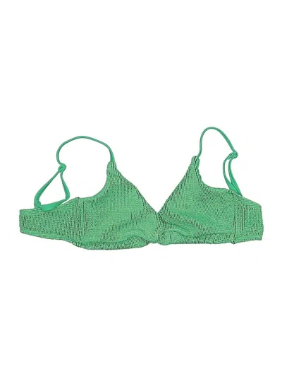 Pre-owned Good American Swimsuit Top Green Swimwear