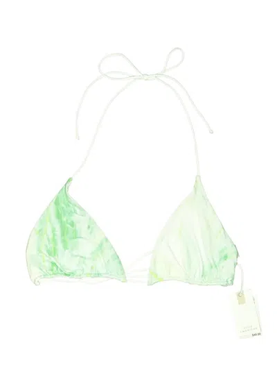 Good American Swimsuit Top Green Tie-dye Pattern Swimwear
