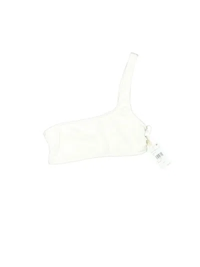 Pre-owned Good American Swimsuit Top Ivory Swimwear