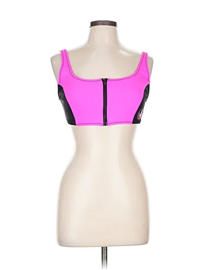 Good American Swimsuit Top Pink Sweetheart Neckline Swimwear