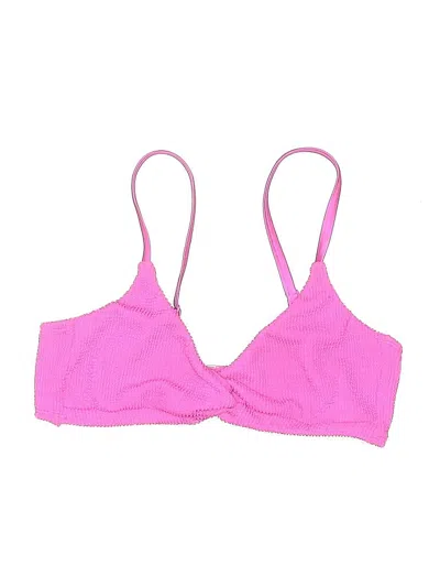 Pre-owned Good American Swimsuit Top Pink Swimwear