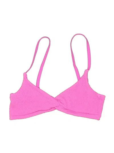 Pre-owned Good American Swimsuit Top Pink Swimwear