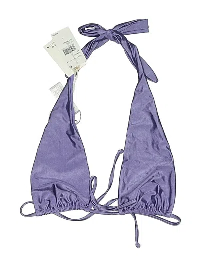 Pre-owned Good American Swimsuit Top Purple Swimwear