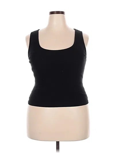 Pre-owned Good American Tank Top Black Strapless Neckline Tops